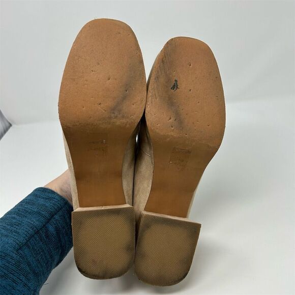 Jeffrey Campbell Women's Platform Loafers Size 9 Nude Suede Preppy Casual - Picture 9 of 14